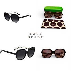 Kate Spade Sunglasses with Black & White Stripes